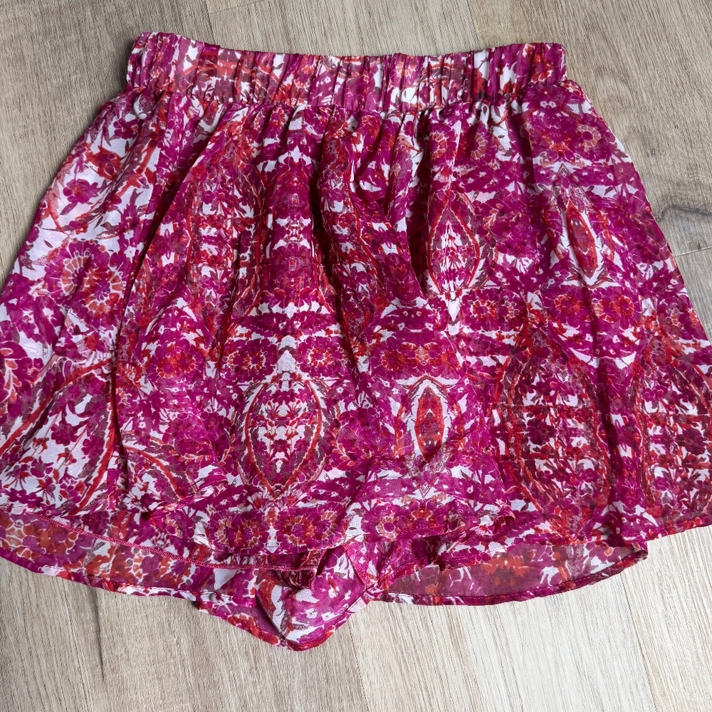 Show Me Your Mumu Carlos Swing Shorts Size S Flowy Boho Chiffon